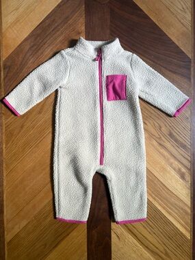 Carter’s Baby Girls' Color Block Fleece Long-Sleeve Jumpsuit 3-6 months